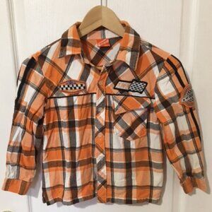 Boys Plaid Warm Shirt Size 6
